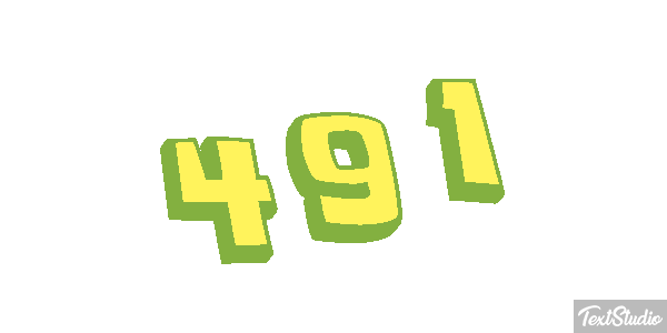 491 Text effect