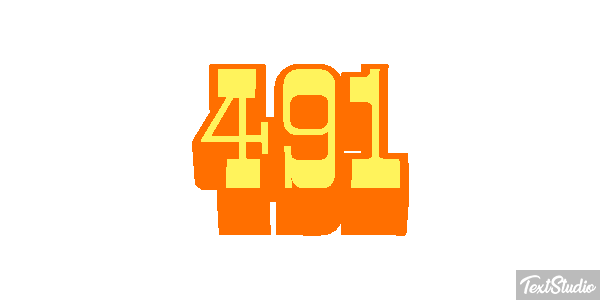 491 Text effect