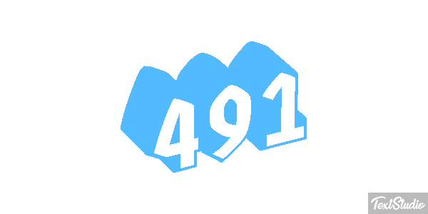 491 Text effect