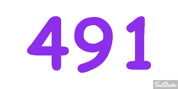 491 Text effect