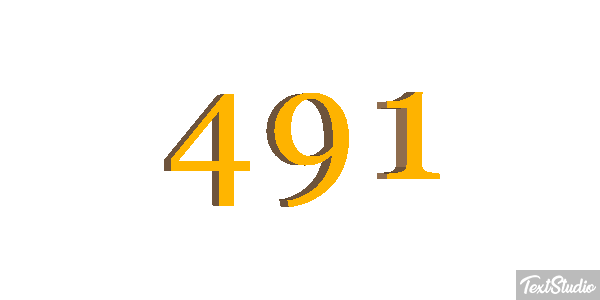 491 Text effect