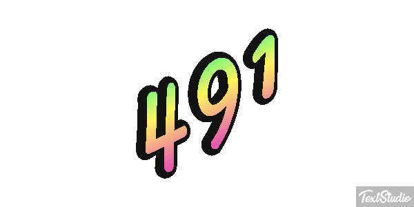 491 Text effect