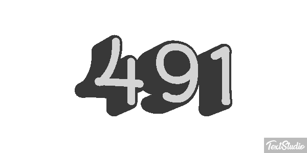 491 Text effect