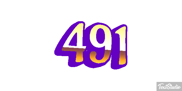 491 Text effect