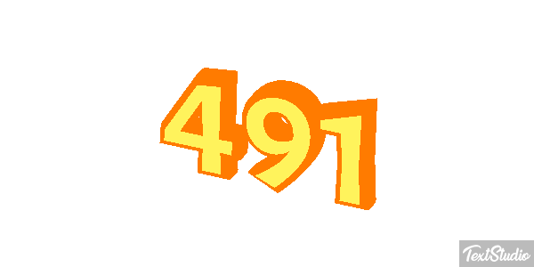 491 Text effect
