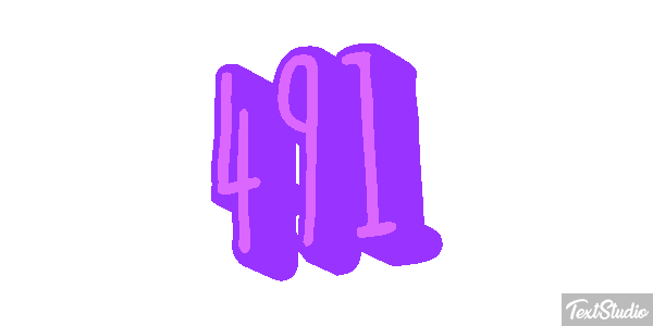 491 Text effect