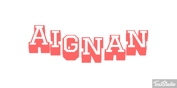 Aignan Texteffekt