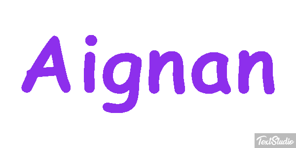 Aignan Texteffekt