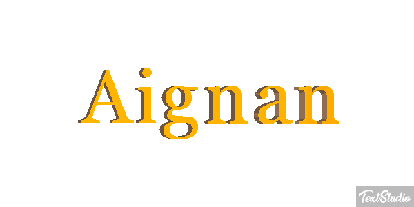 Aignan Texteffekt