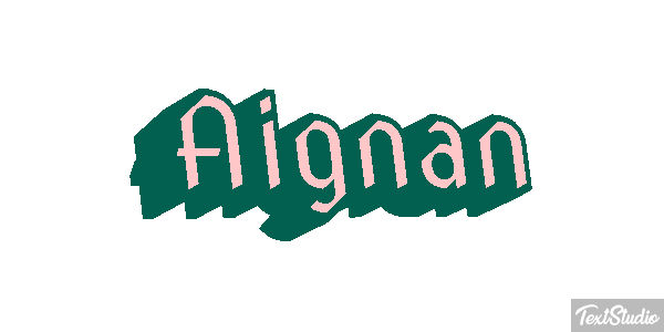 Aignan Texteffekt