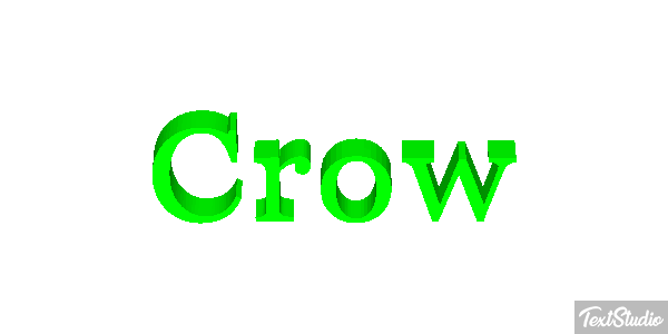 Crow Efekt tekstowy