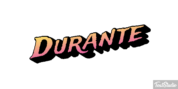 Durante Text effect