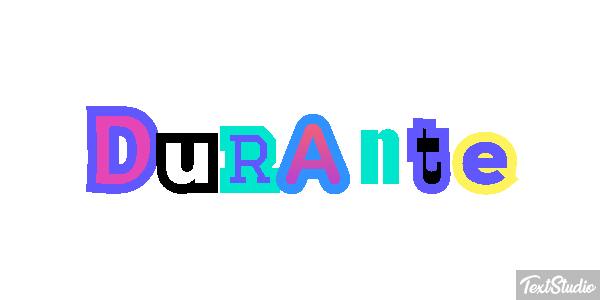 Durante Text effect