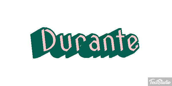 Durante Text effect
