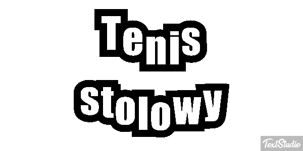 Tenis stołowy Efekt tekstowy