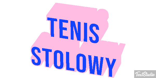 Tenis stołowy Efekt tekstowy