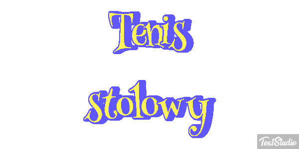 Tenis stołowy Efekt tekstowy