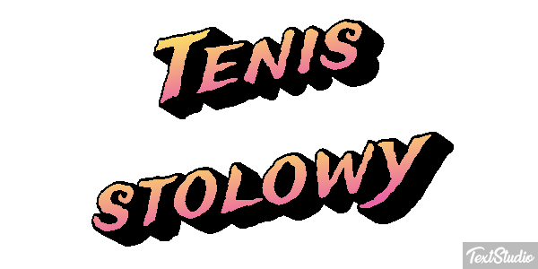 Tenis stołowy Efekt tekstowy