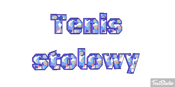 Tenis stołowy Efekt tekstowy