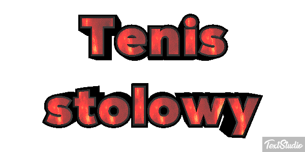 Tenis stołowy Efekt tekstowy