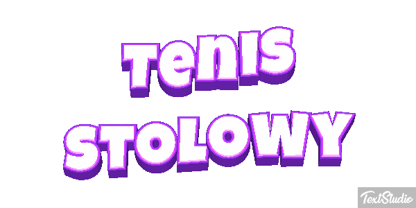 Tenis stołowy Efekt tekstowy