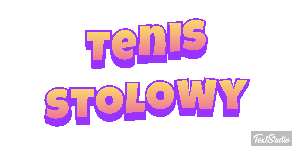 Tenis stołowy Efekt tekstowy