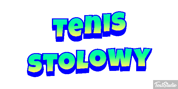 Tenis stołowy Efekt tekstowy