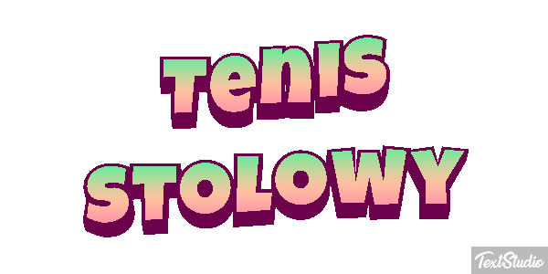 Tenis stołowy Efekt tekstowy