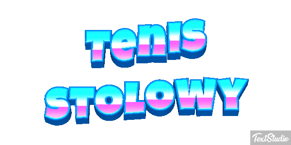 Tenis stołowy Efekt tekstowy