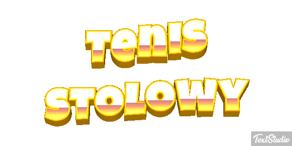 Tenis stołowy Efekt tekstowy