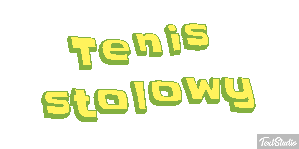Tenis stołowy Efekt tekstowy