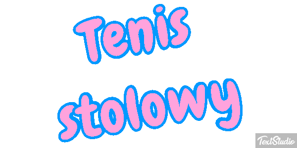 Tenis stołowy Efekt tekstowy