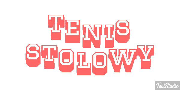 Tenis stołowy Efekt tekstowy