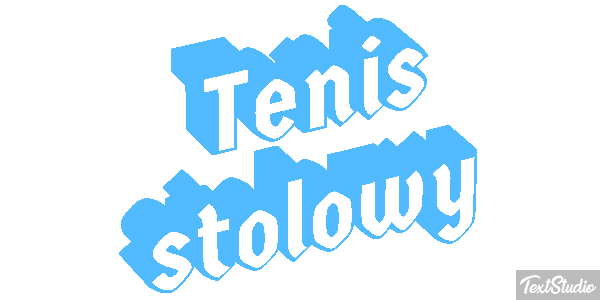Tenis stołowy Efekt tekstowy