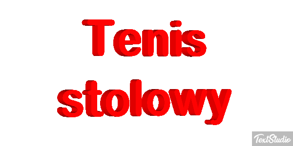 Tenis stołowy Efekt tekstowy