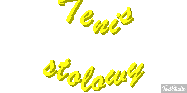 Tenis stołowy Efekt tekstowy