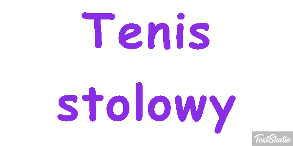 Tenis stołowy Efekt tekstowy