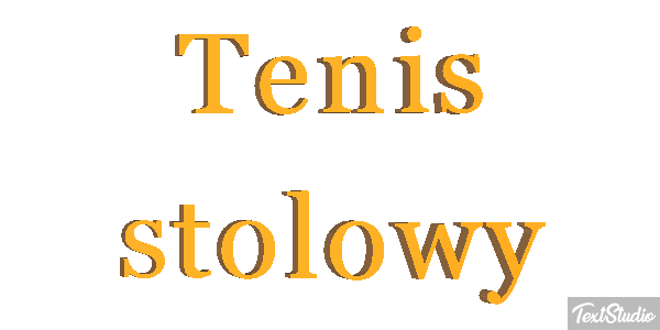 Tenis stołowy Efekt tekstowy
