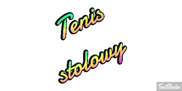 Tenis stołowy Efekt tekstowy
