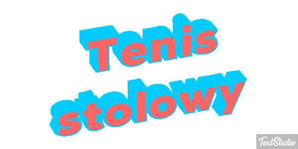 Tenis stołowy Efekt tekstowy