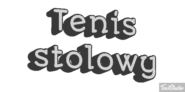 Tenis stołowy Efekt tekstowy