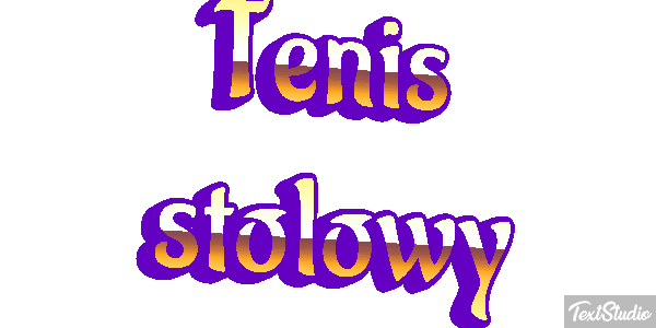 Tenis stołowy Efekt tekstowy