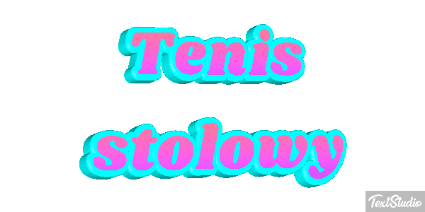 Tenis stołowy Efekt tekstowy