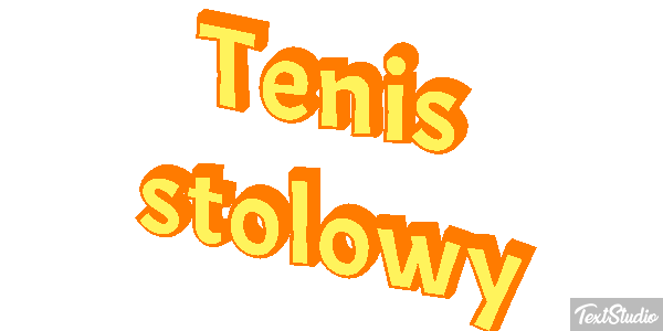 Tenis stołowy Efekt tekstowy
