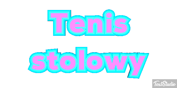Tenis stołowy Efekt tekstowy