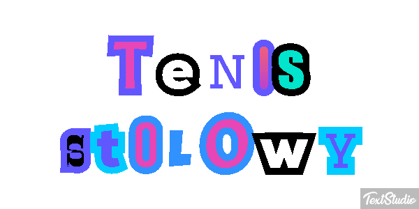 Tenis stołowy Efekt tekstowy