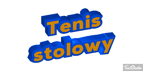 Tenis stołowy Efekt tekstowy
