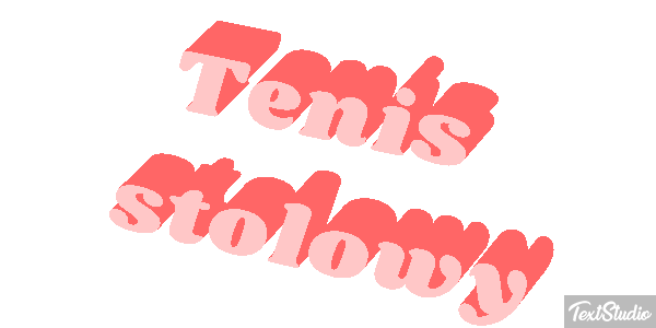 Tenis stołowy Efekt tekstowy