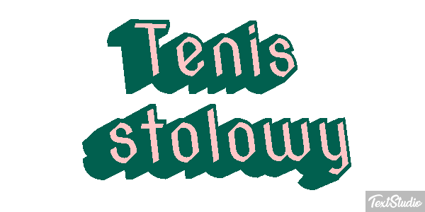 Tenis stołowy Efekt tekstowy
