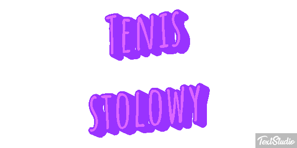 Tenis stołowy Efekt tekstowy